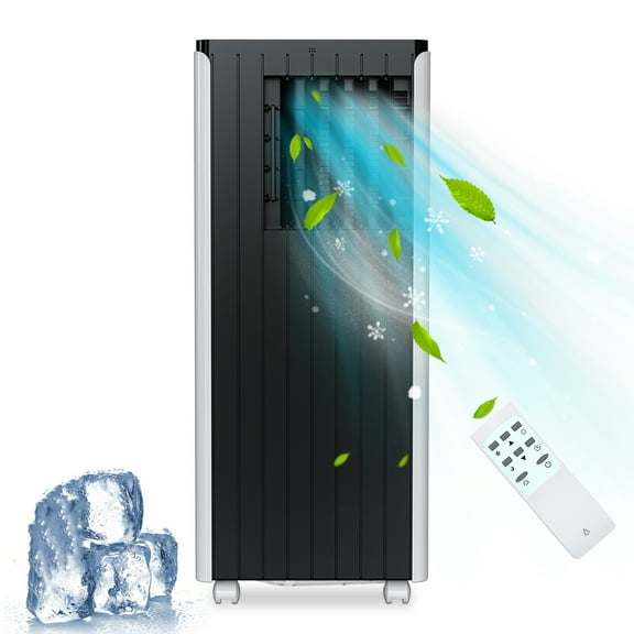 8000 BTU Portable Air Conditioner, 3-in-1 AC Unit with Fan & Dehumidifier Mode,Quiet AC Unit with Sleep Mode,LED Display, Remote Control, Cool Rooms up to 350 Sq.Ft,Complete Window Mount Exhaust Kit