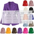 thumbnail image 3 of Women's Casual Blazer Jacket Womens Casual Blazer Open Front Long Sleeve Turndown Collar Solid Button Work Office Blazer Tops Beige Xl, 3 of 7