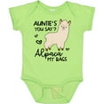 thumbnail image 3 of Inktastic Auntie's You Say Alpaca My Bags Boys or Girls Baby Bodysuit, 3 of 5