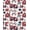 Red, Pattern 1, variant on ODIKA 4'x6' Burgundy Geometric Rainbow Abstract Washable Area Rug Contemporary Scandinavian Style Interlocking Shapes Arches Dots Minimalist for Bedroom, Reading Nook, Pet Friendly & Non-Shedding