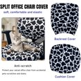 thumbnail image 2 of Office Chair Cover Stretchable Computer Desk Chair Seat Covers 2 Piece Waterproof Swivel Chair Protective Slipcover, 2 of 6