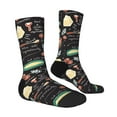 thumbnail image 4 of Yiaed Vegetable Quiche Print Great elasticity Crew Socks Sports socks for Men and Women, 4 of 5