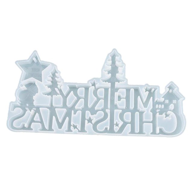 Molde de silicona 3D forma de árbol de Navidad, molde de jabón de arte artesanal, decoración DIY del día de Navidad-regalos de Navidad hechos a mano Baoblaze molde artesanal de silicona
