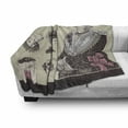 thumbnail image 3 of Vintage Woman Soft Flannel Fleece Throw Blanket, Retro Ladys Posing with Victorian Style Fashion Hats Corset and Gloves, Cozy Plush for Indoor and Outdoor Use, 50" x 60", Multicolor, by Ambesonne, 3 of 6