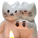 thumbnail image 2 of Warming Paws Cat Candle Holder Soporte Perfumado Dibujos Animados para Amantes Los, 2 of 4