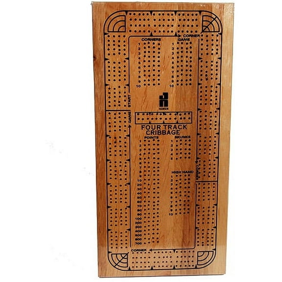 Classic Games Collection 4-Track Continuous Cribbage Board
