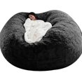 thumbnail image 2 of Lazy Sofa Bean Bag Artificial Fur Bean Bag Bean Sofa, 2 of 2