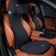 thumbnail image 2 of Reposacabezas de cuero para automóvil, soporte lumbar, espuma viscoelástica, almohada para el cuello, cojín trasero, soporte para la cintura del asiento, accesorios interiores del automóvil, 2 of 5