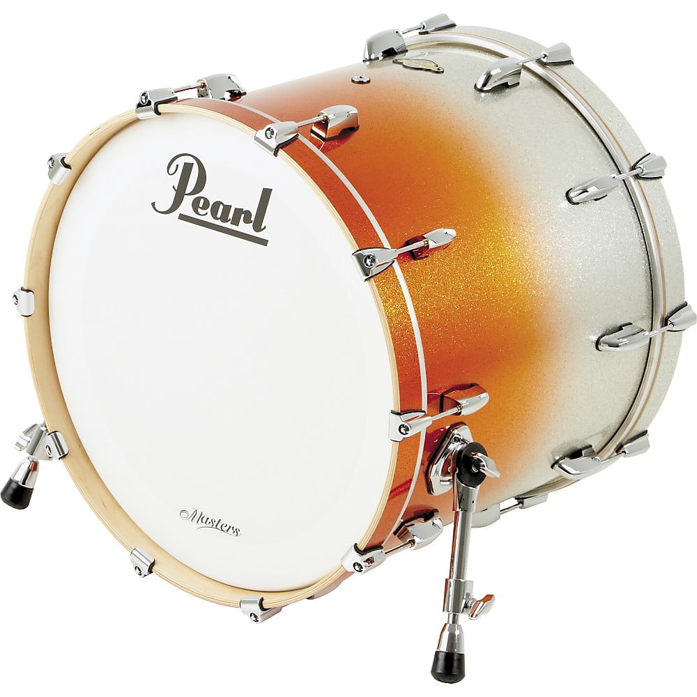 Pearl Masters MCX Bass Drum 22 x 18 in. Orange Sparkle Fade Walmart