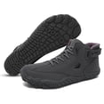 thumbnail image 2 of Zapatos Montar Cuero Altos Botines Botas Nieve para Hombres Con Cierre Antideslizantes Ligeros Senderismo, 2 of 9
