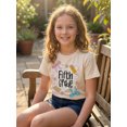 thumbnail image 6 of RUINIXCW Toddler Baby Girl Back to School T Shirt First Day of School Outfit Little Girl Pre Kindergarten First Second Third Fourth Fifth Grade Short Sleeve Casual Summer Tops 4-11Y, 6 of 8