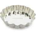thumbnail image 2 of Gobel Tinned-Steel Fixed-Bottom Fluted Tartlette Mold 193570, 4", 2 of 4