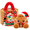 Plush Dumpling#5, variant on Christmas Plush Dumplings, Cute Holiday Dumpling Plush With Santa Snowman Penguin Gingerbread Tree and Festive, Soft Squeezable Plush Dumplings for Xmas Decor, Stocking Stuffers and Christmas Gifts