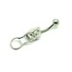 thumbnail image 3 of Ombligo anillo 316l acero quirúrgico cremallera ombligo anillo cuerpo piercing joyería, 3 of 3