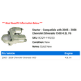 thumbnail image 2 of Starter - Compatible with 2005 - 2008 Chevy Silverado 1500 4.3L V6 2006 2007, 2 of 2