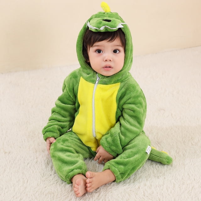 Mameluco de dibujos animados de dinosaurio Kigurumi para bebés, mono de animales para niños, pijamas de Cosplay para niñas, Disfraces para niños pequeños, ropa