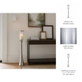 thumbnail image 6 of Elegant Glass Hurricane Candle Holder for Home Decor - Decorative Tall Pillar Candlestick Holder for Table Centerpieces - Stylish Living Room Decor, Entryway, and Hallway Accent - 43", Silver, 6 of 12