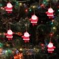 thumbnail image 5 of Lssam Mini Santa Ornaments & Tree Decorations - Small Santa Claus Figures with Hooks for Hanging on Xmas Trees, Holiday Home, Office, Party (Red), 5 of 8