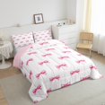 thumbnail image 4 of Erosebridal Bowknot Bedding Full Comforter Set for Teens, Princess Ribbon Down Comforter, Cartoon Decor, Super Cozy 3pcs, 4 of 8