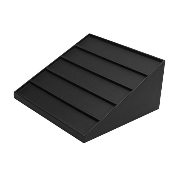 Organizador de Pulseras Y Gafas, Vertical, Trapezoidal, para Presentar Joyas Y Gafas en Mostradores de Tiendas. Negro
