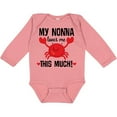 thumbnail image 3 of Inktastic Nonna Loves Me Grandson Boys or Girls Long Sleeve Baby Bodysuit, 3 of 5