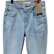 Levis Womens High Rise Flare Jeans Sz 2 (26x32) Stellar Stretch Light Blue Denim