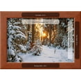 thumbnail image 3 of Beautiful Winter Landscape with Sunset in the Forest, Scenic Framed Art Print Wall Art by yanikap Sold by Art.Com, 3 of 6