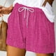 thumbnail image 5 of Pantalones Cortos Sueltos para Mujeres Ilustración de Moda de Verano Encaje Hasta Bolsillo Elástico Pantalones Cortos Casuales, 5 of 5