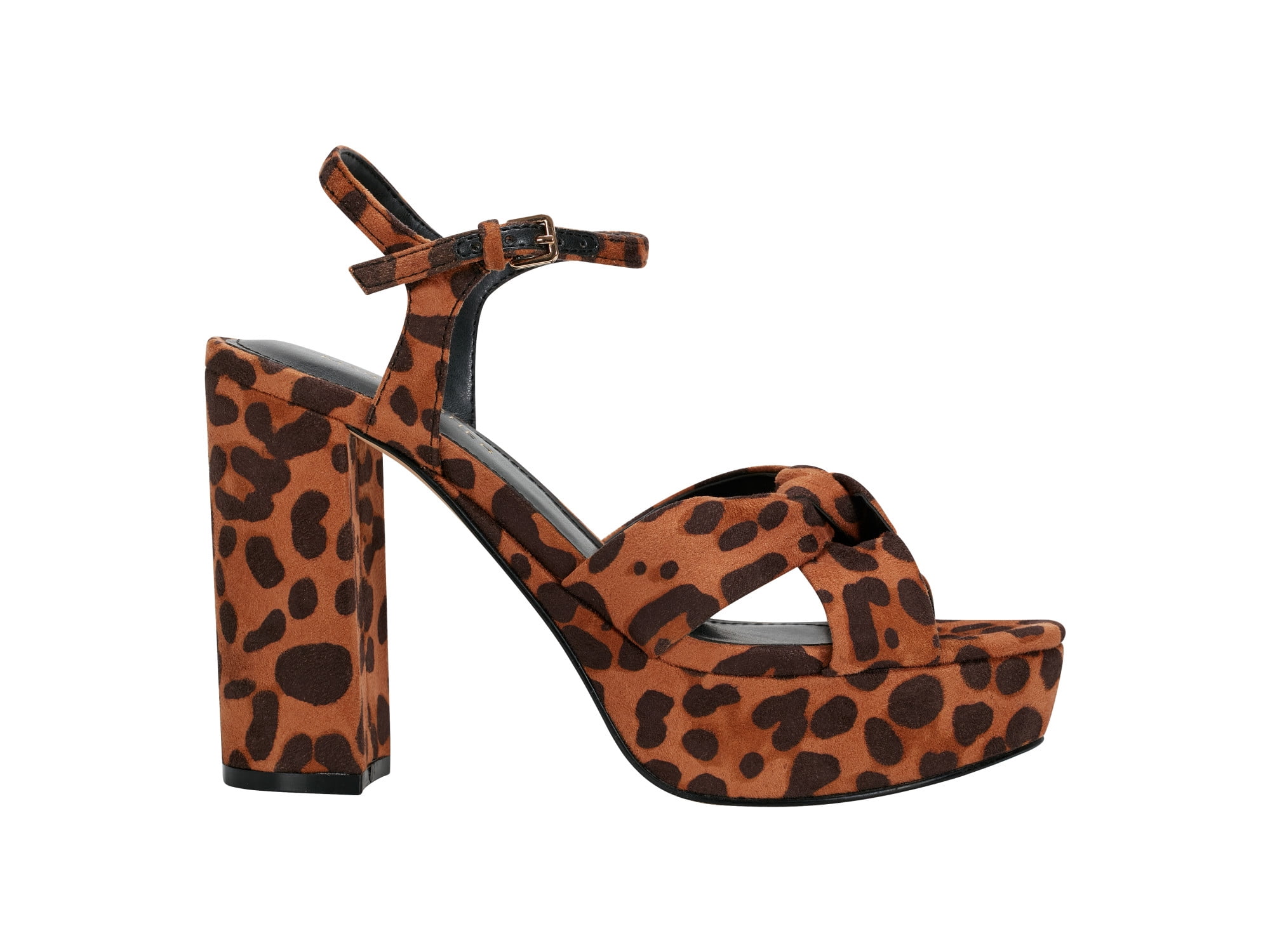 Marc Fisher Women's Deren Platform Knotted Heel with Ankle Strap