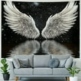 thumbnail image 4 of BCIIG Tapestry Wall Hanging, Aesthetic Trippy Boho Psychedelic Funny Hippie Wall Tapestry Angel Wings Art Decor for Bedroom Living Room College Dorm 40x60inch, 4 of 6