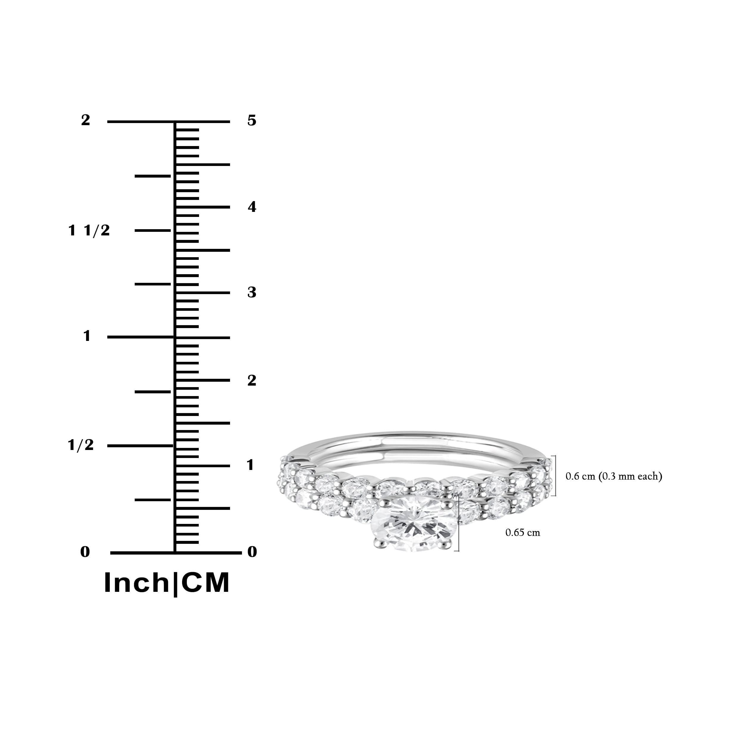 Unique Moments 3.00 Ct Round Lab Grown Diamond Engagement Ring in 10K for Women (HI-SI/I1) for Women