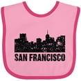 thumbnail image 3 of Inktastic San Francisco Skyline with Grunge Boys or Girls Baby Bib, 3 of 4