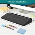 thumbnail image 4 of DOLLAR BOSS Deskboard Desk White Board with Computer Keyboard Stand,Desktop Glass Whiteboard with Storage, Black Dry Erase Board Weekly Calendar for Home Office Desk Organizers with Accessories, 4 of 7