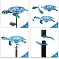 thumbnail image 6 of MUMTOP Outdoor Bird Bath Solar Birdbath Small Birdfeeder with Turtle Metal Stake for Garden Yard Outside Decor, 6 of 7