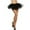 Black, variant on Pretty Girl Elastic Stretchy Dress Adult Tutu 5 Layer Skirt, Black