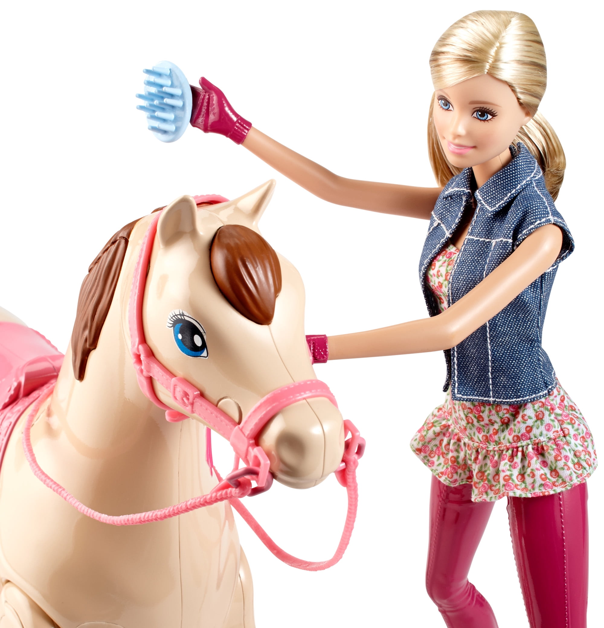 barbie saddle and ride horse walmart