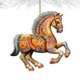 thumbnail image 4 of Carousel Horse Wooden Ornaments by G. Debrekht - Christmas Decor - 8100193-3, 4 of 8