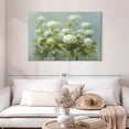 thumbnail image 2 of Elephant Stock White Hydrangea Garden Wall Art - Horizontal Canvas Wall Art - Living Room Wall Decor - Floral And Botanical Canvas - Gray And Blue Decor By Danhui Nai - 45" x 30", 2 of 8