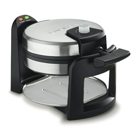 Cuisinart Round Flip Electric Belgian Waffle Maker, Stainless Steel