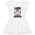 thumbnail image 3 of Inktastic Life is Better with Goats Girls Toddler Dress, 3 of 5