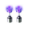 thumbnail image 1 of Minnieouse 1/2 par LED Grow Light Up Acero inoxidable Dance Christmas Studs Earring Ropa, zapatos y accesorios Miscelánea violeta 2.2*0.7 cm Minnieouse PS1123-05, 1 of 6