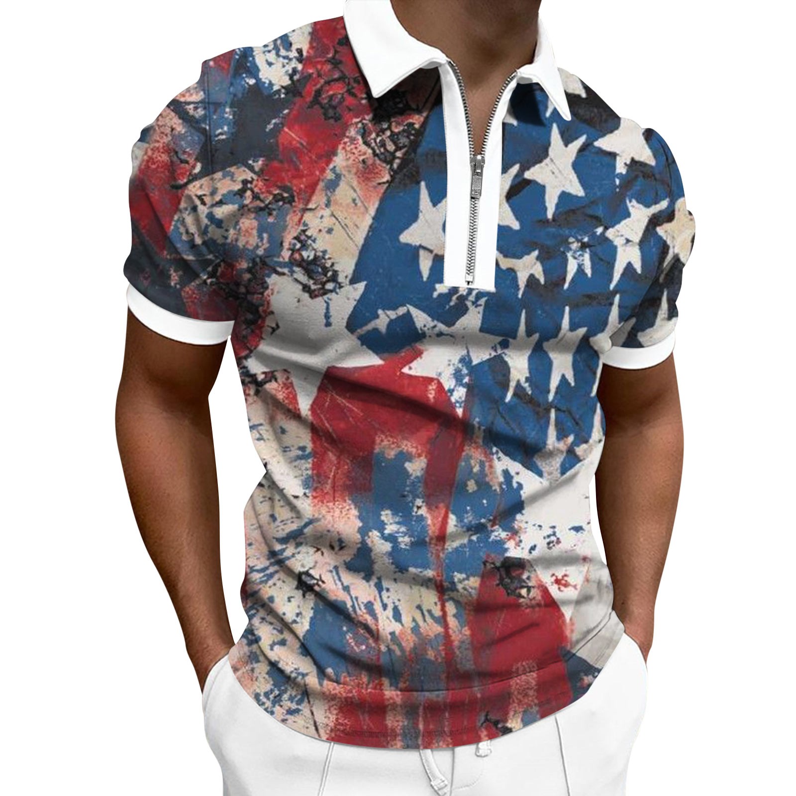 Akiihool Mens Polos Short Sleeve Big And Tall Golf Shirts for Men Short