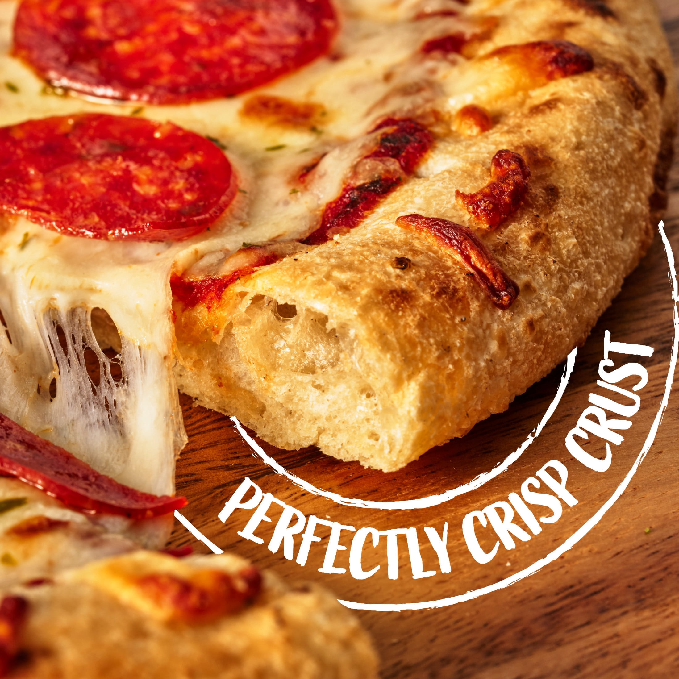 DiGiorno Frozen Pizza, Wood Fired Style Crust, Premium Pepperoni Pizza, 15.7 oz (Frozen)