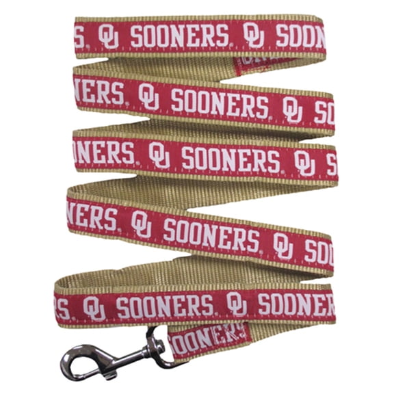 Pets First NCAA Oklahoma Sooners Leash for Dogs - Officially Licensed - 50  Teams - 3 Sizes