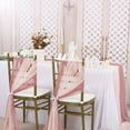 thumbnail image 4 of AQQW Elegant Chiffon Chair Sashes - 9ft Wrinkle-Free Wedding Aisle & Ceremony Decor, Draping Fabric for Reception, Banquet, and Party Decoration,Champagne, 4 of 8