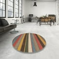 thumbnail image 4 of Ahgly Company Machine Washable Indoor Rectangle Contemporary Chestnut Brown Area Rugs, 2' x 3', 4 of 7