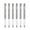 Silver-6pcs, variant on 6PCS Geometric Decompression Pen, Fancy One-Click Deformation Fidget Pen for Journaling, Gift for Nurses Teachers Students Colleagues Office Use