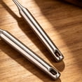 thumbnail image 5 of 2 Pcs Meatball Spoon Set, Stainless Steel Meatball Maker Scoop with Hole, Manual Meat Ball Shaper, Food Paste Scooping Tool, Non‑slip Long Handle Kitchen Gadget, Ergonomic Meatball Forming Utensil, 5 of 6