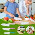 thumbnail image 1 of Hxlamzoo 3-Piece Nylon Kitchen Baking Knife Set-Children's Cooking Knives, Safe to Use, Firm Grip, Serrated Edges, Kids' Knives, Protects Little Chef's Fingers, Good For Cutting Food & Vegetables, 1 of 1