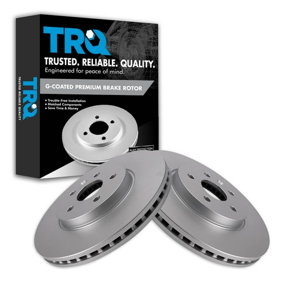 TRQ Front Brake Rotors Set Vented Premium G-Coated Fits Select 2013-2022 Buick Encore 2013-2014 Chevrolet Sonic 2015-2022 Trax